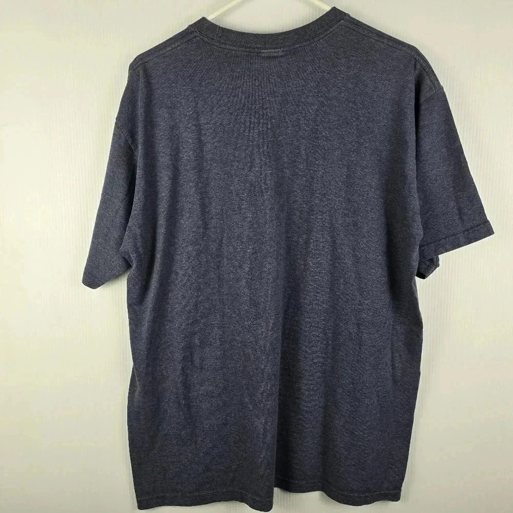 The North Face Men's Blue Heathered Short Sleeve Half Dome T-Shirt Size Large
